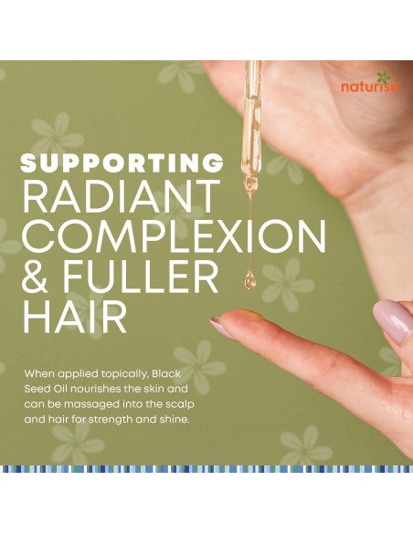 Aceite de Semilla Negra Orgánico Naturise 118 ml Prensado en Frío