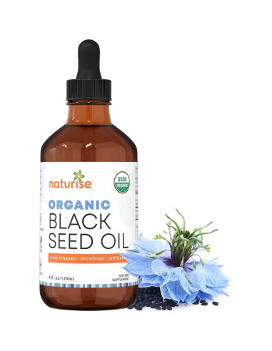 Aceite de Semilla Negra Orgánico Naturise 118 ml Prensado en Frío