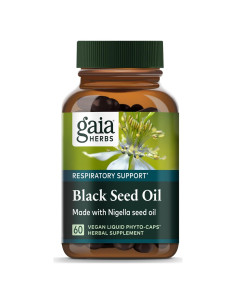 Aceite de Semilla Negra Gaia Herbs - 60 Cápsulas Veganas