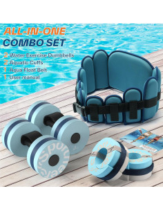 Conjunto de Ejercicio Acuático Sportneer - Pesas y Cinturón 2