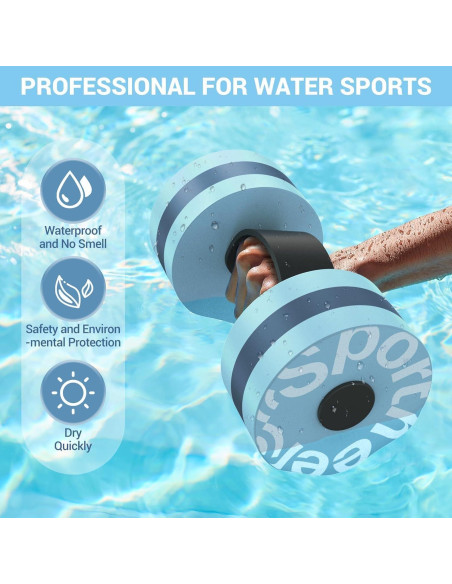 Conjunto de Ejercicio Acuático Sportneer - Pesas y Cinturón
