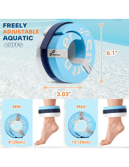 Conjunto de Ejercicio Acuático Sportneer - Pesas y Cinturón