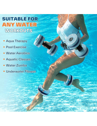 Conjunto de Ejercicio Acuático Sportneer - Pesas y Cinturón