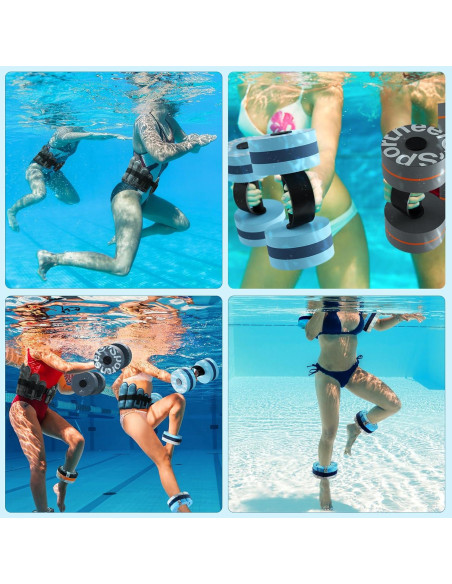 Conjunto de Ejercicio Acuático Sportneer - Pesas y Cinturón