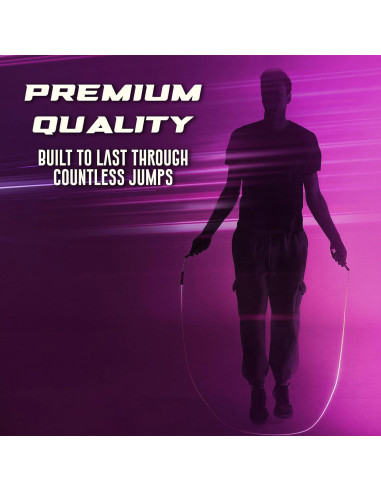 Cuerda de Saltar LED Elite Jumps - Ajustable y Recargable USB