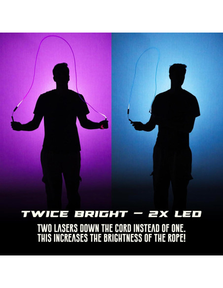 Cuerda de Saltar LED Elite Jumps - Ajustable y Recargable USB