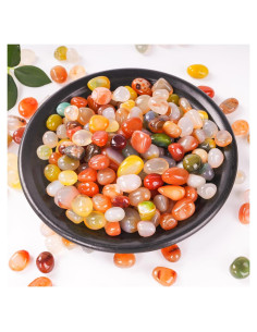 Piedras de Ágata Coloridas 0.91 kg SIDONG 1-1.5 cm Pulidas