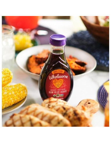 Néctar de Agave Azul Crudo Orgánico Wholesome 1.24 kg