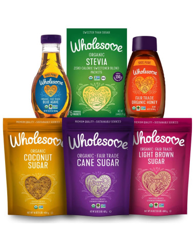 Néctar de Agave Azul Crudo Orgánico Wholesome 1.24 kg