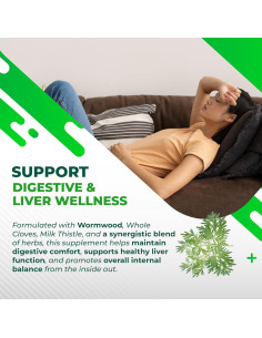 Cápsulas de Ajenjo NuraFuse 150 unidades - Apoyo Digestivo y Hepático 2