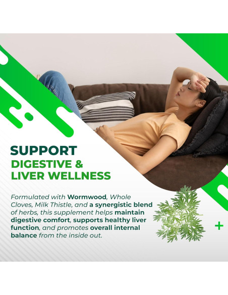 Cápsulas de Ajenjo NuraFuse 150 unidades - Apoyo Digestivo y Hepático