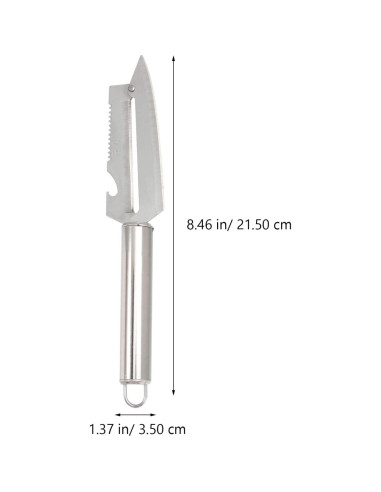 Cuchillo Pelador Multifuncional BESTonZON Acero Inoxidable 2 Pcs
