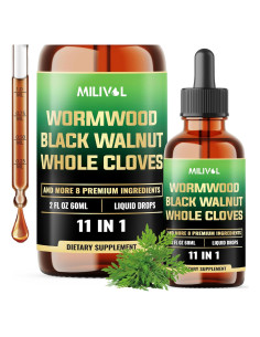 Gotas Líquidas de Ajenjo Milivol 60 ml - Suplemento Herbal