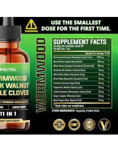 Gotas Líquidas de Ajenjo Milivol 60 ml - Suplemento Herbal 2