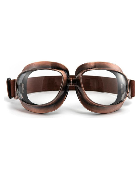 Gafas de Motocicleta Vintage Piloto ABS con Lentes UV