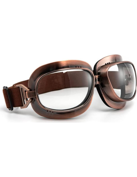 Gafas de Motocicleta Vintage Piloto ABS con Lentes UV