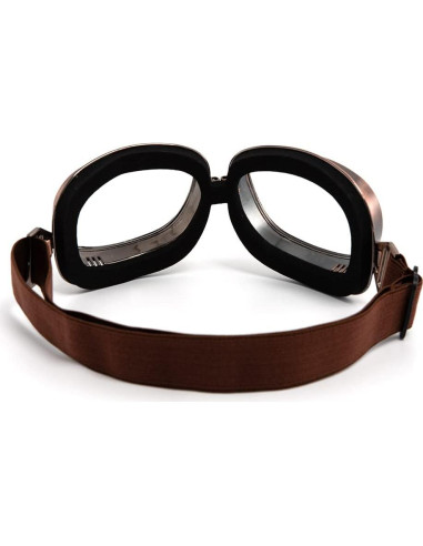 Gafas de Motocicleta Vintage Piloto ABS con Lentes UV