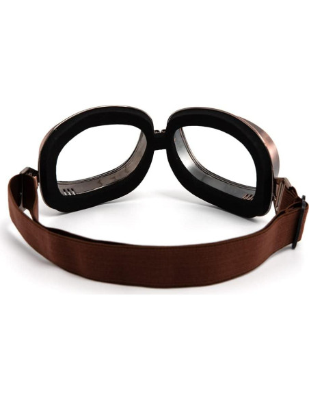 Gafas de Motocicleta Vintage Piloto ABS con Lentes UV