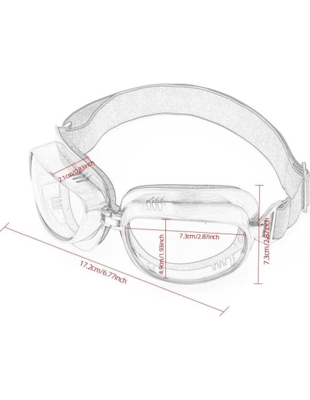 Gafas de Motocicleta Vintage Piloto ABS con Lentes UV
