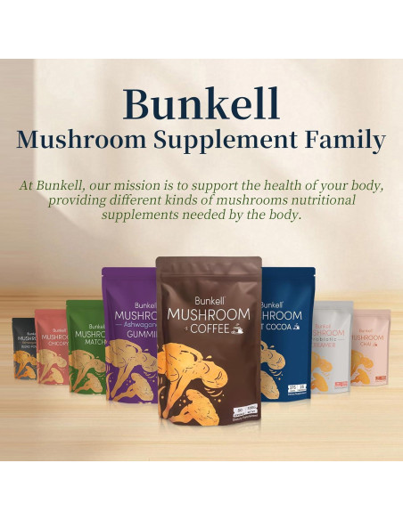 Cacao Caliente de Champiñones Bunkell 25 Porciones 177ml