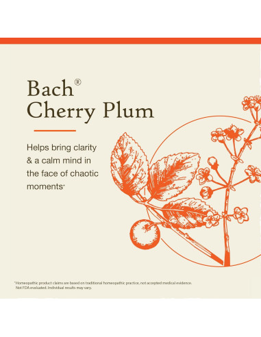 Esencia Floral Bach Ciruela Cherry 10mL - Sin Alcohol - Vegano