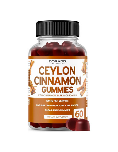 Gomitas de Canela de Ceilán Dorado Nutrition 60 Conteos