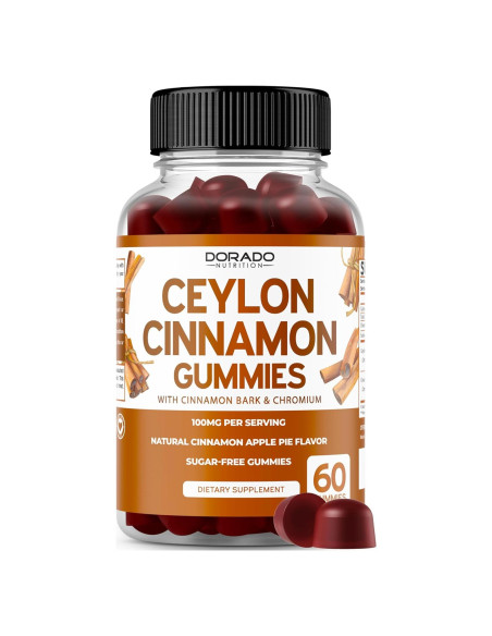 Gomitas de Canela de Ceilán Dorado Nutrition 60 Conteos