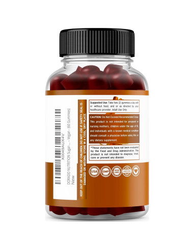 Gomitas de Canela de Ceilán Dorado Nutrition 60 Conteos