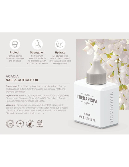 Aceite para Uñas y Cutículas Acacia 59.15 ml - AIIN COSMETICS