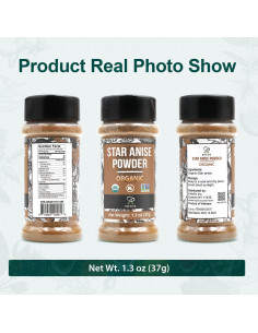 Polvo Orgánico de Anís Estrellado Soeos 37g - Especia Natural 2