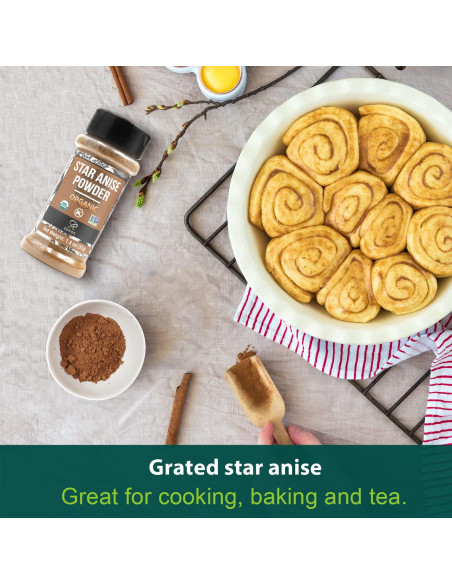 Polvo Orgánico de Anís Estrellado Soeos 37g - Especia Natural