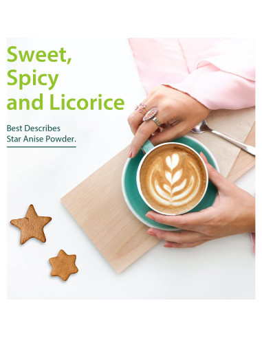 Polvo Orgánico de Anís Estrellado Soeos 37g - Especia Natural