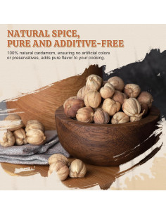 Vainas de Cardamomo Blanco 52USA 113g - Sin OGM, Aromático 2