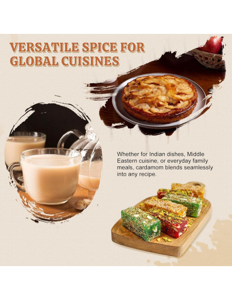 Vainas de Cardamomo Blanco 52USA 113g - Sin OGM, Aromático