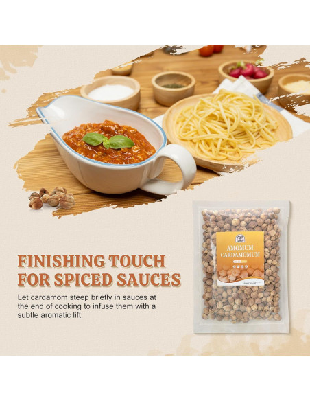 Vainas de Cardamomo Blanco 52USA 113g - Sin OGM, Aromático