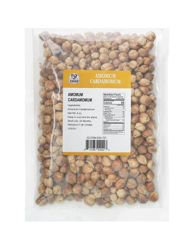 Vainas de Cardamomo Blanco 52USA 113g - Sin OGM, Aromático