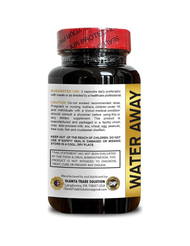 Píldoras de Agua Genérico 85g - Diurético Natural para Retención