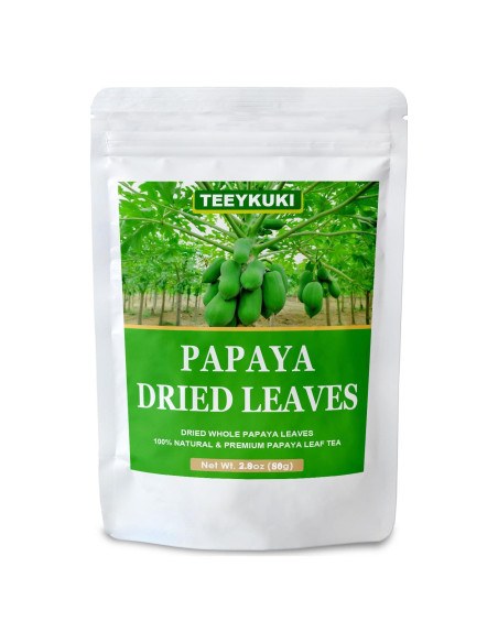 Hojas de Papaya Secas TEEYKUKI 56g Té Natural Sin Aditivos