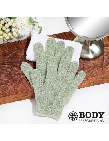 Guantes Exfoliantes Body Prescriptions - Set de 4 Reutilizables