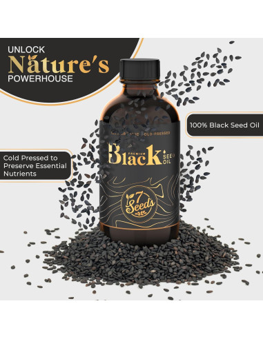 Aceite de Semilla Negra 7 Seeds 120ml - Soporte Inmunológico y Salud