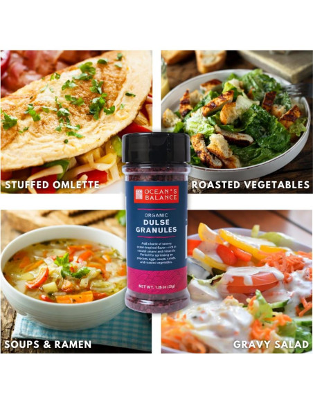 Gránulos de Dulse Ocean's Balance 35.4g - Alga Vegana y Sin Gluten