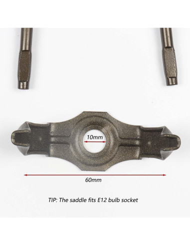 Soporte de Pantalla de Lámpara Bieye SS010 Bronce 10.16 cm