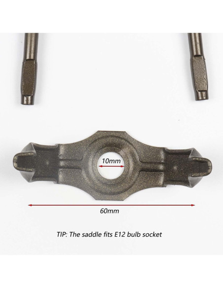 Soporte de Pantalla de Lámpara Bieye SS010 Bronce 10.16 cm