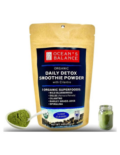Polvo de Batido Detox Ocean's Balance 113.4 g - Superalimentos Orgánicos