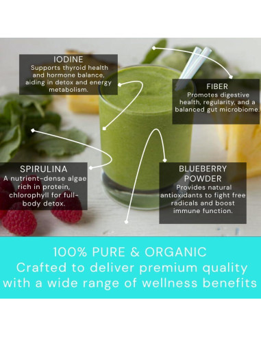 Polvo de Batido Detox Ocean's Balance 113.4 g - Superalimentos Orgánicos