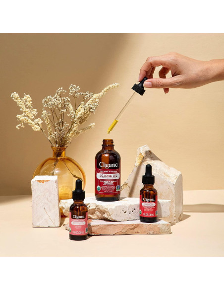 Aceite de Jojoba Cliganic 227g 100% Puro Natural para Piel y Cabello