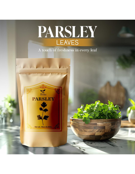 Copos de Perejil Seco Shrida Foods 340g - Sin Gluten, No OGM