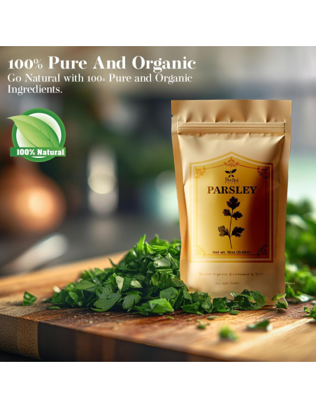 Copos de Perejil Seco Shrida Foods 340g - Sin Gluten, No OGM