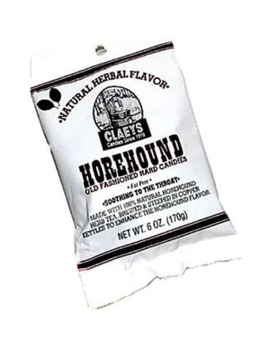Dulces Duros Claeys Horehound - Caja de 12 bolsas de 170 g