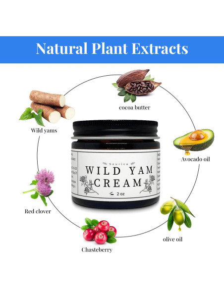 Crema de Ñame Silvestre Orgánica 29.57 ml - Equilibrio Hormonal
